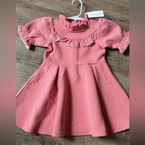 Janie and Jack Coral Textured Dress